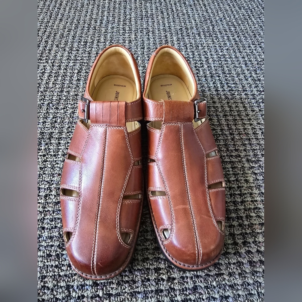 Skinned man sandals, Johnston & Murphy 8.5 M